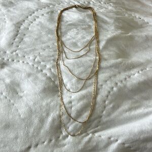 Banana republic long layered necklace